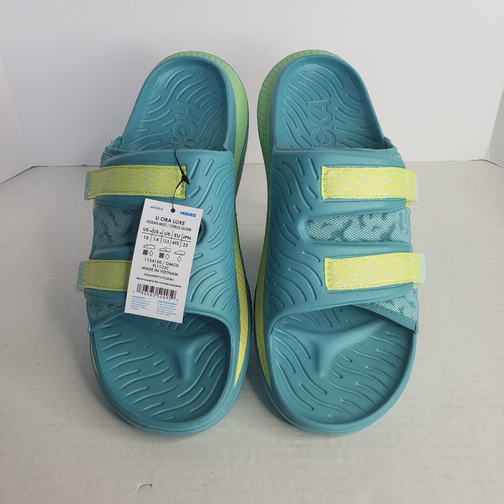 New Hoka Gender Inclusive Ora Luxe Slide Sandal  - 16 Women's / 14 Men's - $80